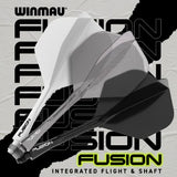 Winmau Fusion Integrated Flight & Shaft Solid Black