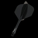 Winmau Fusion Integrated Flight & Shaft Solid Black