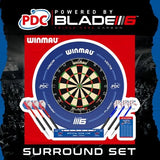 Winmau Blade 6 + PDC Surround Blue Set